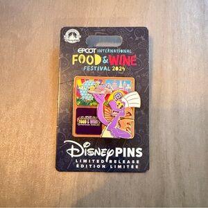 Epcot International Food & Wine Festival 2024 Figment Pin - Limited Release